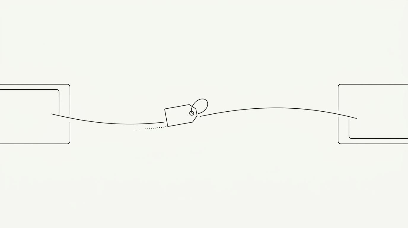 Line-art diagram: a phone number moving from one provider to another.